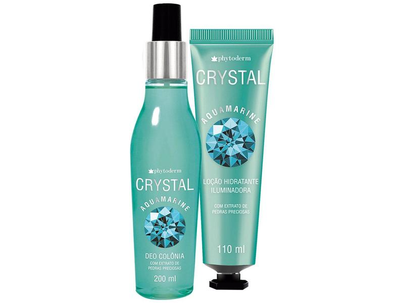 Kit Body Splash Phytoderm Crystal Aquamarine - Feminino - Body